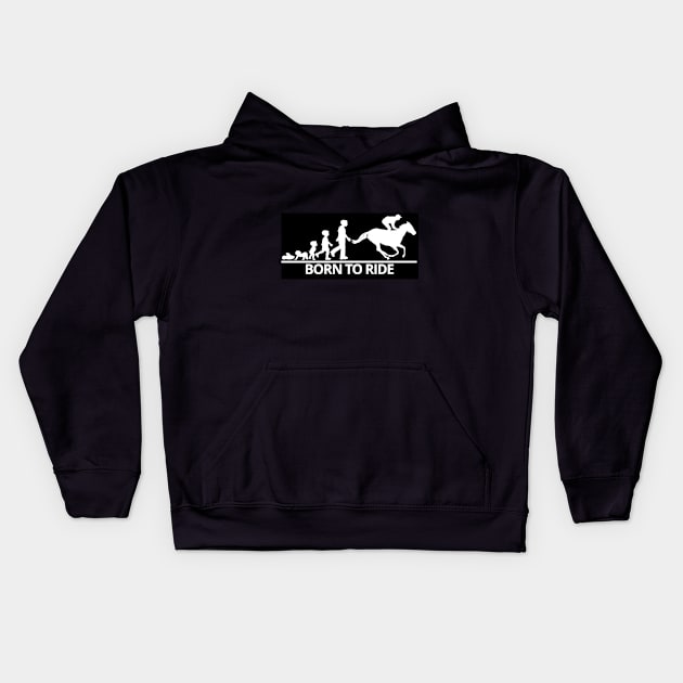 Born to ride Kids Hoodie by Mounika